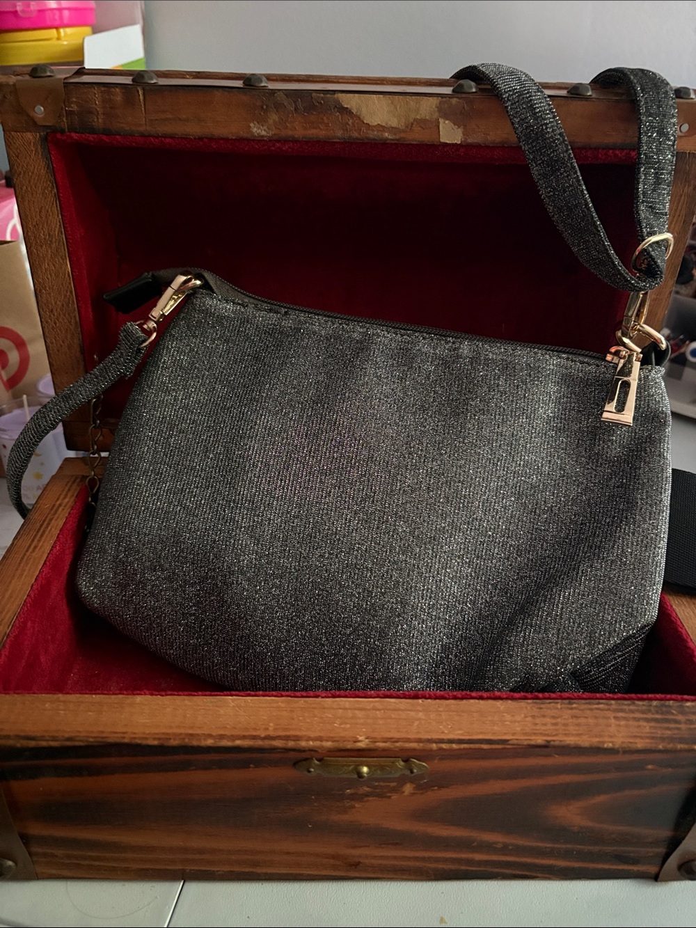 Classic Women's Convertible Crossbody Bag in Charcoal Gray